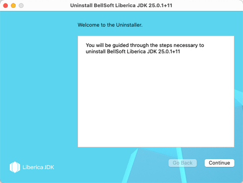 Confirm uninstallation