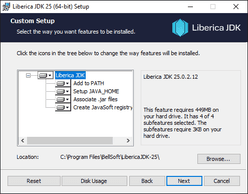 Liberica JDK 25.0.2+12 Install Guide