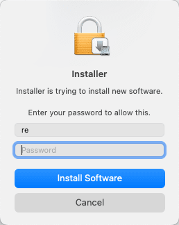 Confirm installation