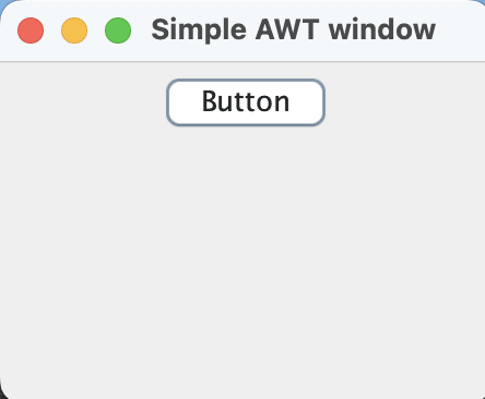 Simple AWT window