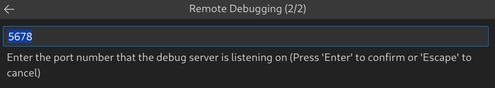 vscode remote debugging port