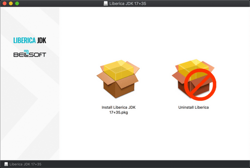 Liberica JDK installation package