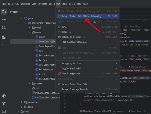 intellij run debugging