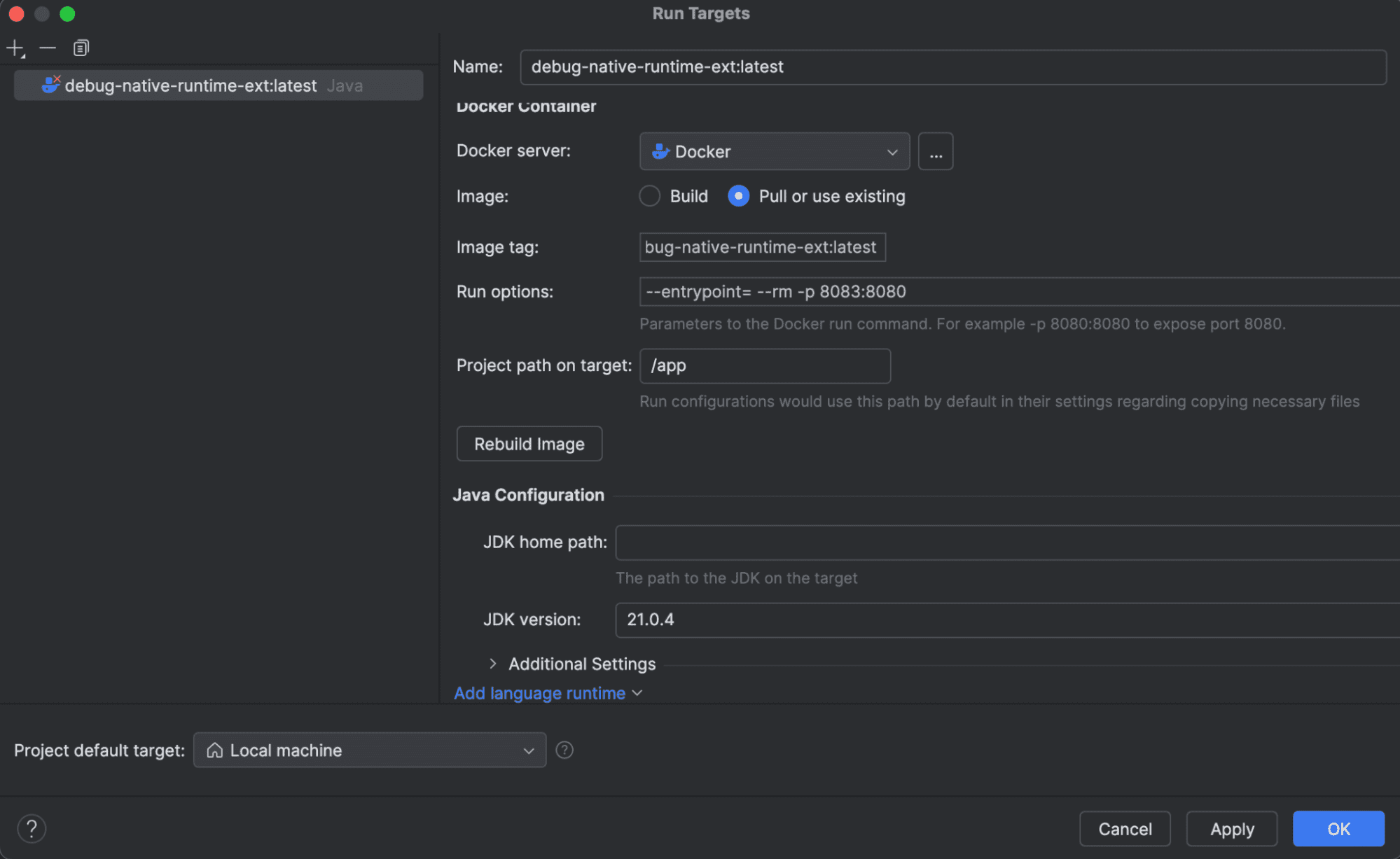 Set up GraalVM Native Image debug in IntelliJ IDEA
