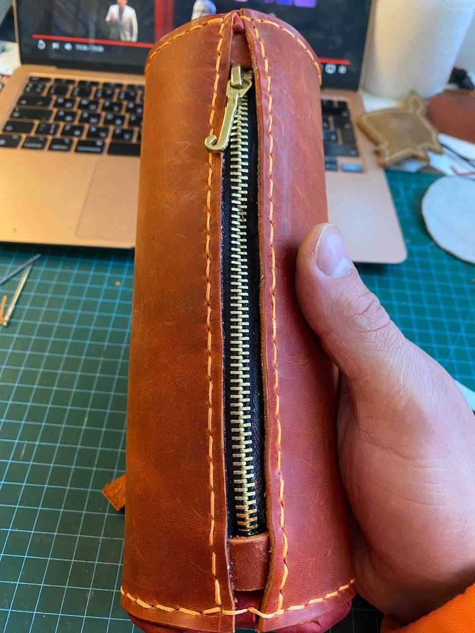 hand-made leather wallet